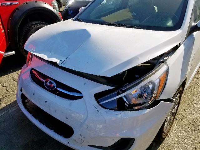 KMHCT4AE9GU996449 - 2016 HYUNDAI ACCENT SE WHITE photo 9