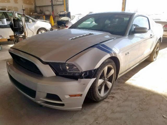 1ZVBP8CF1E5247800 - 2014 FORD MUSTANG GT SILVER photo 2