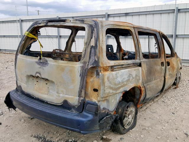 1GNDX03E54D101559 - 2004 CHEVROLET VENTURE BURN photo 4