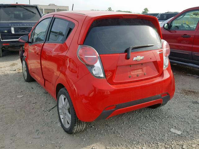 KL8CB6S95FC812237 - 2015 CHEVROLET SPARK LS RED photo 3