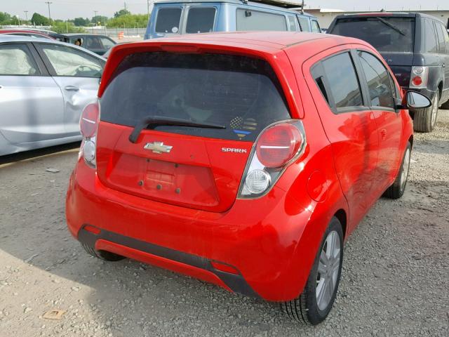 KL8CB6S95FC812237 - 2015 CHEVROLET SPARK LS RED photo 4