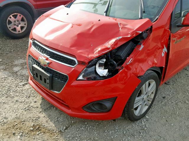 KL8CB6S95FC812237 - 2015 CHEVROLET SPARK LS RED photo 9