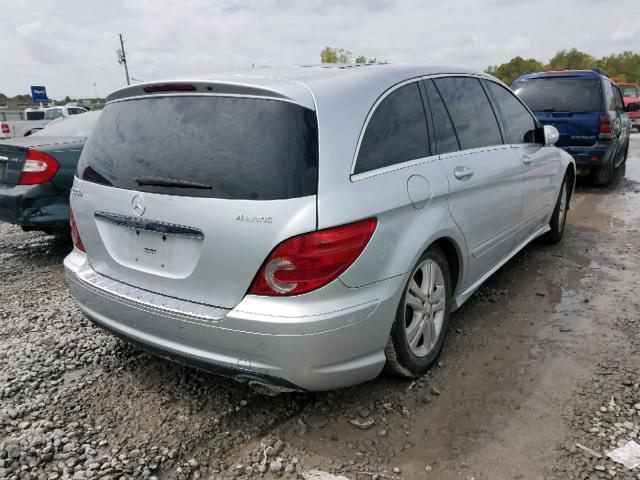 4JGCB65E18A081252 - 2008 MERCEDES-BENZ R 350 SILVER photo 4