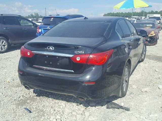 JN1BV7AP8EM687665 - 2014 INFINITI Q50 BASE BLACK photo 4