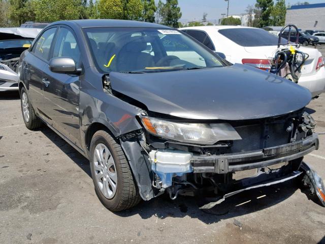 KNAFU4A29D5700580 - 2013 KIA FORTE EX GRAY photo 1