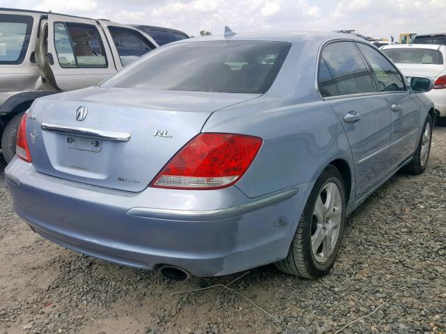 JH4KB16585C013014 - 2005 ACURA RL BLUE photo 4