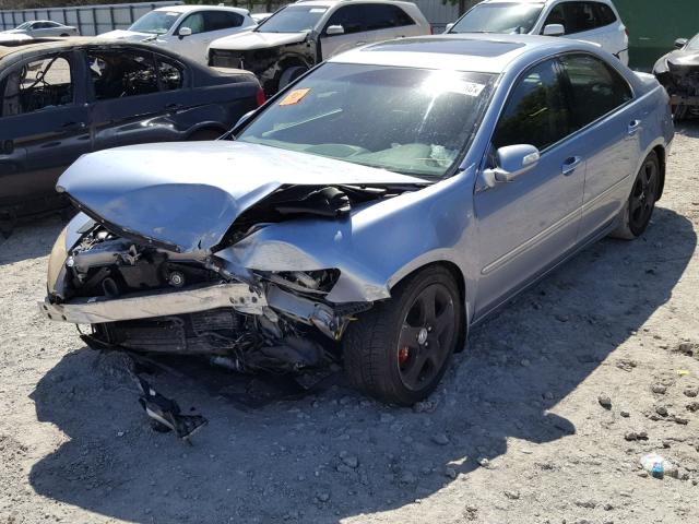 JH4KB16555C015786 - 2005 ACURA RL BLUE photo 2