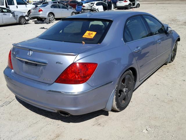 JH4KB16555C015786 - 2005 ACURA RL BLUE photo 4