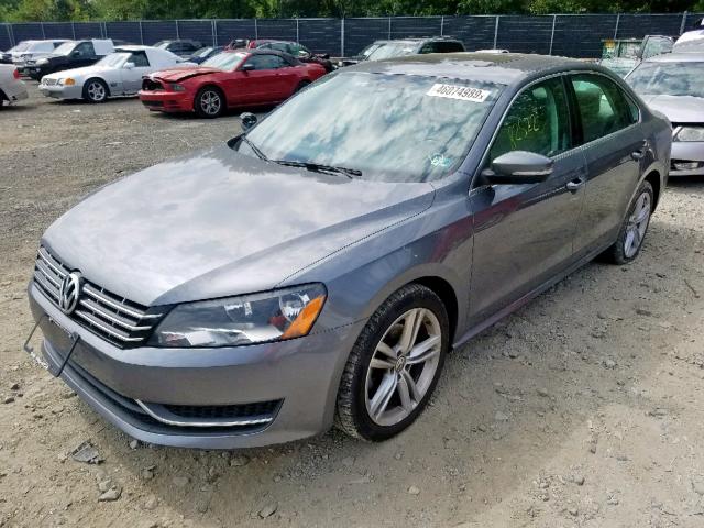 1VWBV7A3XFC085137 - 2015 VOLKSWAGEN PASSAT SE GRAY photo 2