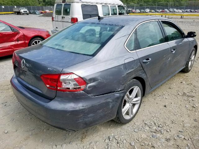 1VWBV7A3XFC085137 - 2015 VOLKSWAGEN PASSAT SE GRAY photo 4