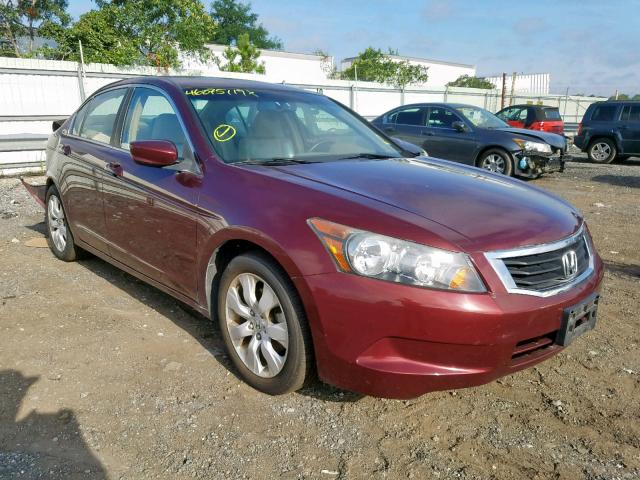 1HGCP26838A058242 - 2008 HONDA ACCORD EXL BURGUNDY photo 1