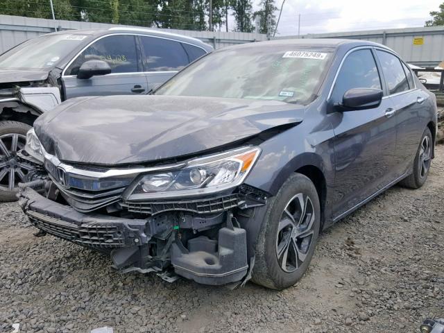 1HGCR2F33HA230283 - 2017 HONDA ACCORD LX GRAY photo 2