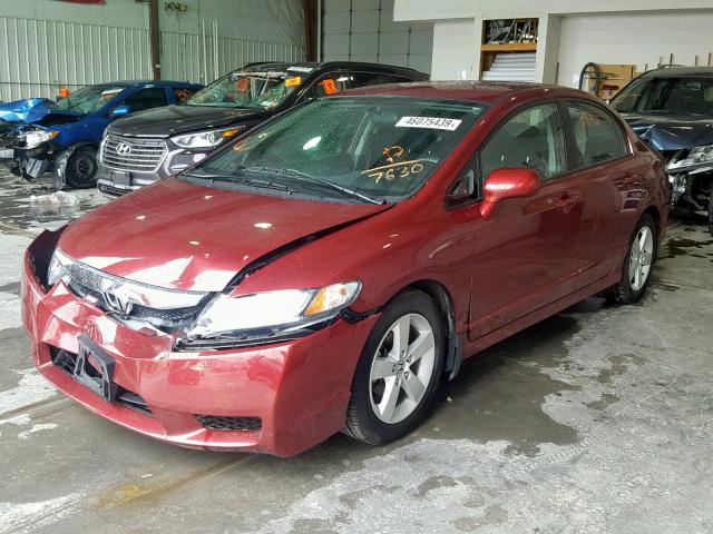 19XFA1F60AE047630 - 2010 HONDA CIVIC LX-S Tünd qırmızı foto 2