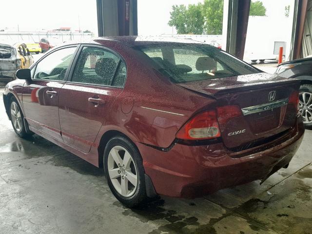 19XFA1F60AE047630 - 2010 HONDA CIVIC LX-S Tünd qırmızı foto 3