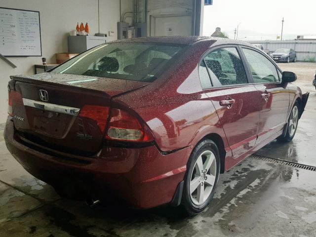 19XFA1F60AE047630 - 2010 HONDA CIVIC LX-S Tünd qırmızı foto 4