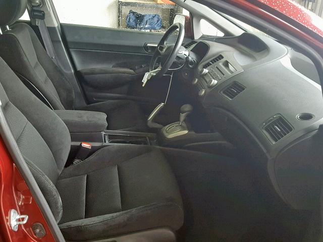 19XFA1F60AE047630 - 2010 HONDA CIVIC LX-S Tünd qırmızı foto 5