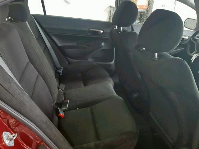 19XFA1F60AE047630 - 2010 HONDA CIVIC LX-S Tünd qırmızı foto 6