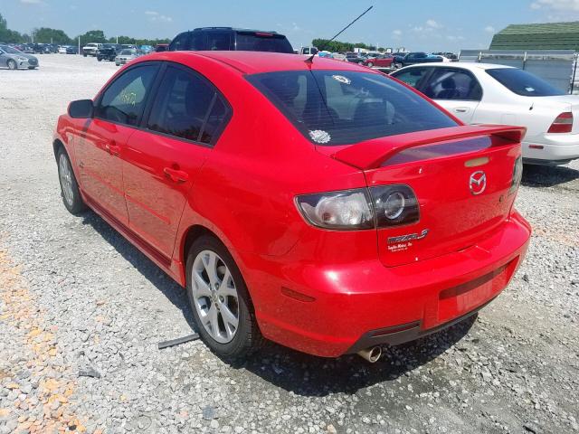 JM1BK323481866477 - 2008 MAZDA 3 S RED photo 3