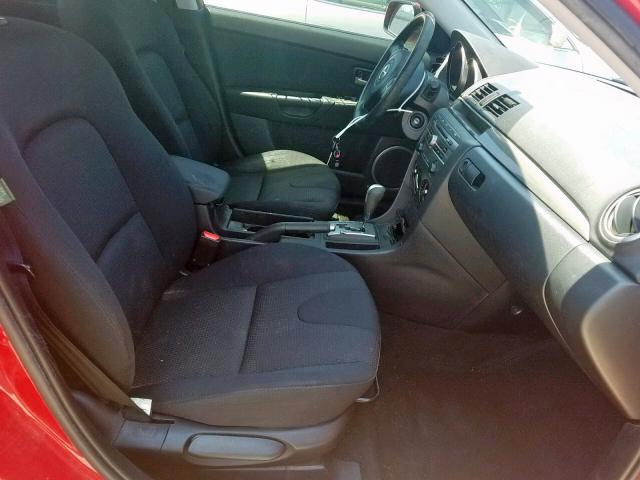 JM1BK323481866477 - 2008 MAZDA 3 S RED photo 5