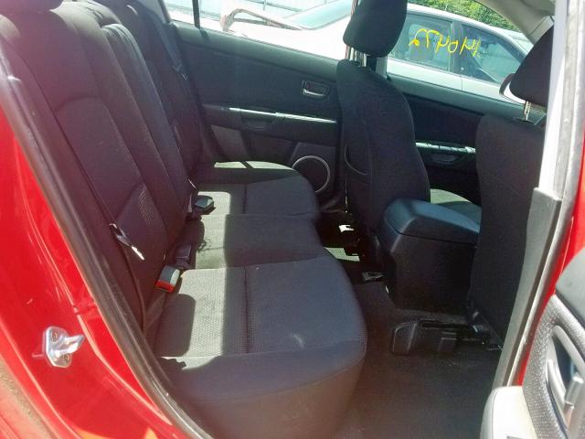 JM1BK323481866477 - 2008 MAZDA 3 S RED photo 6