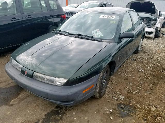 1G8ZH528XXZ191863 - 1999 SATURN SL1 GREEN photo 2