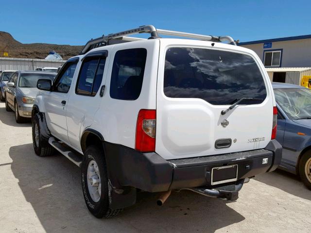 5N1ED28Y0YC507809 - 2000 NISSAN XTERRA XE WHITE photo 3