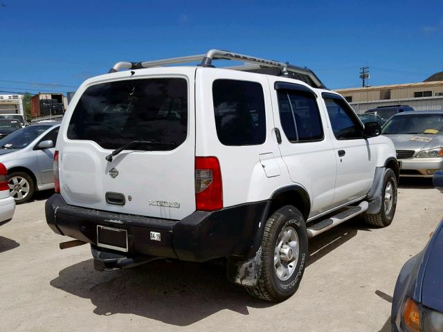 5N1ED28Y0YC507809 - 2000 NISSAN XTERRA XE WHITE photo 4