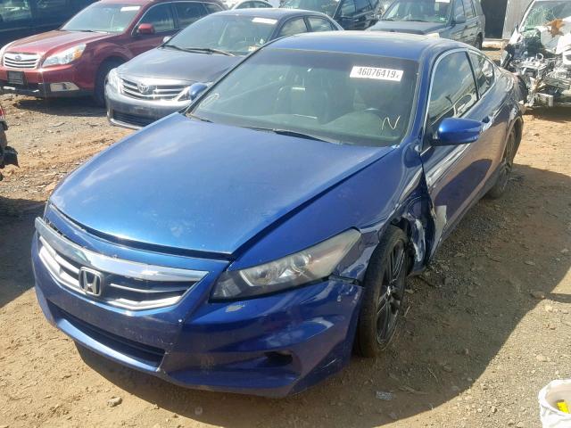 1HGCS2B85BA001651 - 2011 HONDA ACCORD EXL BLUE photo 2