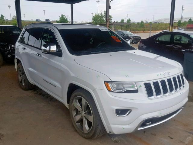 1C4RJFCT4EC265166 - 2014 JEEP GRAND CHER WHITE photo 1