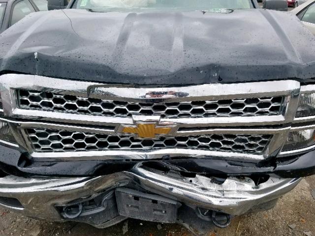 1GCVKREH1EZ332907 - 2014 CHEVROLET SILVERADO BLACK photo 7