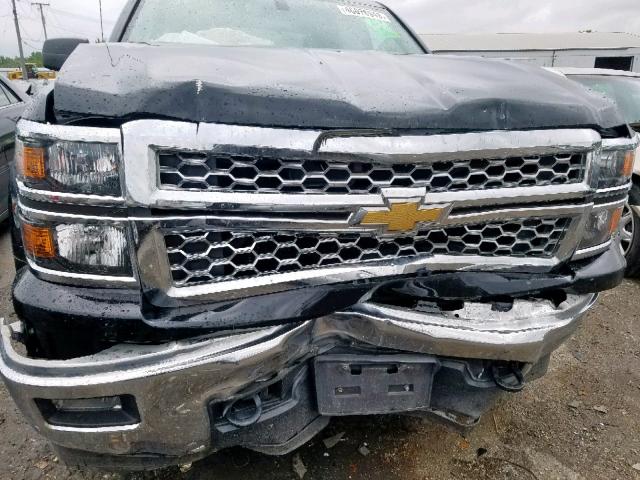 1GCVKREH1EZ332907 - 2014 CHEVROLET SILVERADO BLACK photo 9