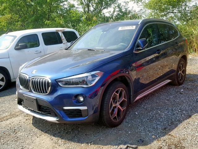 WBXHT3C31J3H30569 - 2018 BMW X1 XDRIVE2 BLUE photo 2