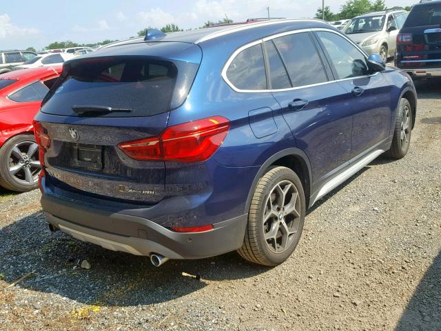 WBXHT3C31J3H30569 - 2018 BMW X1 XDRIVE2 BLUE photo 4