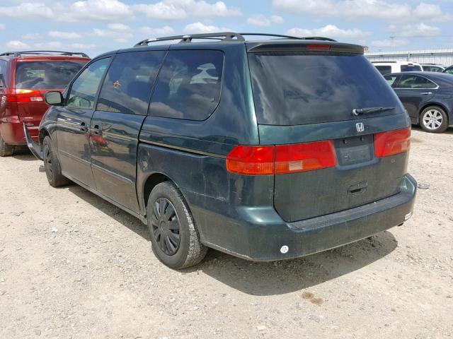 2HKRL1857XH531956 - 1999 HONDA ODYSSEY LX GREEN photo 3