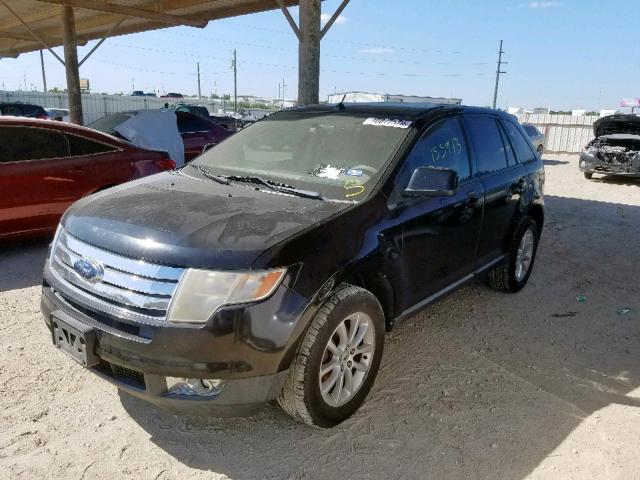 2FMDK38C97BA81659 - 2007 FORD EDGE SEL BLACK photo 2