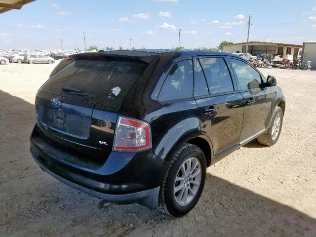 2FMDK38C97BA81659 - 2007 FORD EDGE SEL BLACK photo 4