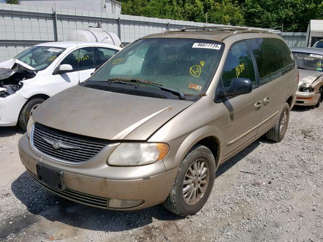 2C8GP64L23R166790 - 2003 CHRYSLER TOWN & COU GOLD photo 2