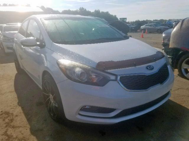 KNAFX4A84E5104225 - 2014 KIA FORTE EX WHITE photo 1