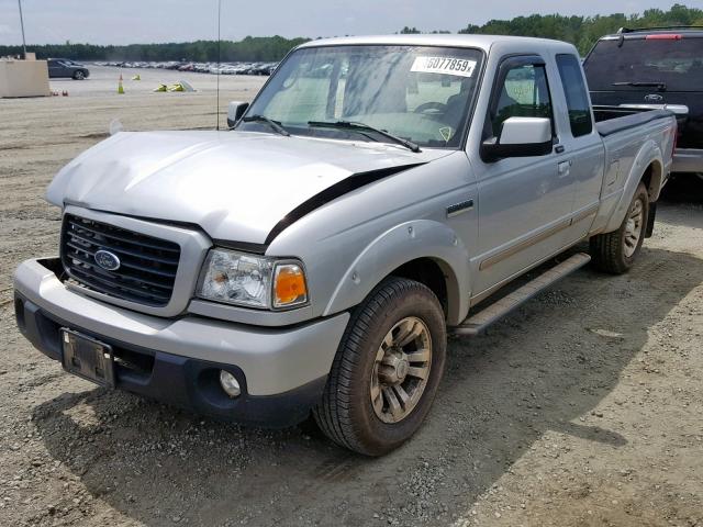 1FTYR44E78PA61998 - 2008 FORD RANGER SUP SILVER photo 2