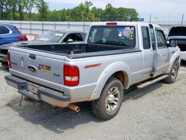 1FTYR44E78PA61998 - 2008 FORD RANGER SUP SILVER photo 4