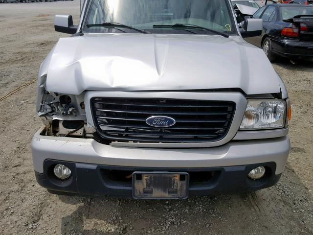 1FTYR44E78PA61998 - 2008 FORD RANGER SUP SILVER photo 9