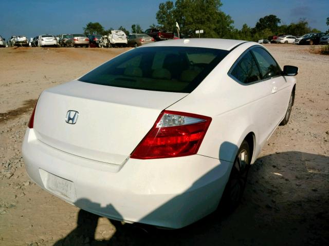 1HGCS1B8XAA001248 - 2010 HONDA ACCORD EXL WHITE photo 4