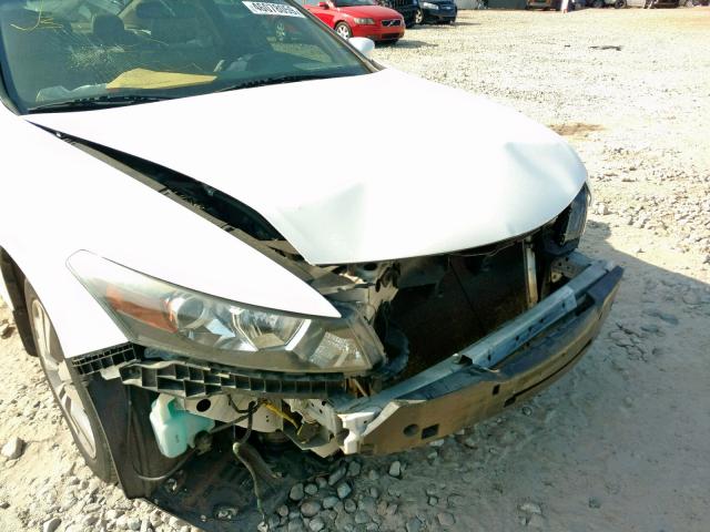 1HGCS1B8XAA001248 - 2010 HONDA ACCORD EXL WHITE photo 9