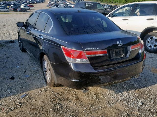 1HGCP3F87CA022620 - 2012 HONDA ACCORD EXL BLACK photo 3