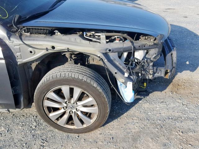 1HGCP2F86CA153709 - 2012 HONDA ACCORD EXL GRAY photo 9