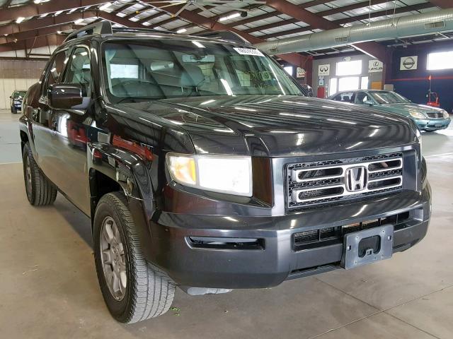 2HJYK16567H514636 - 2007 HONDA RIDGELINE BLACK photo 1