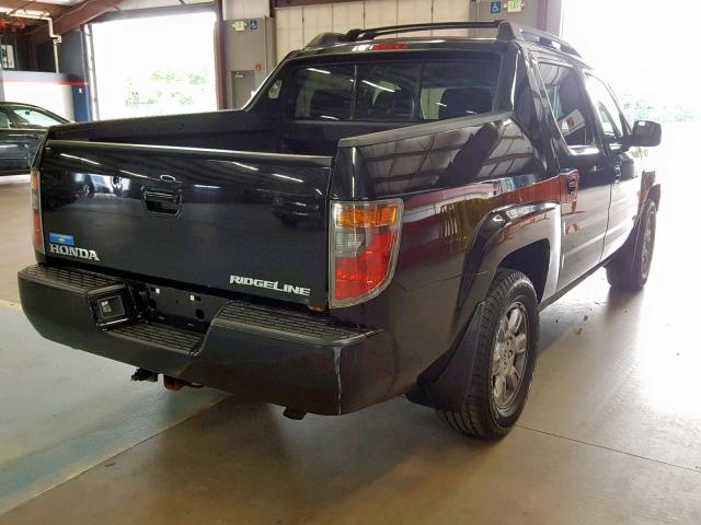 2HJYK16567H514636 - 2007 HONDA RIDGELINE BLACK photo 4