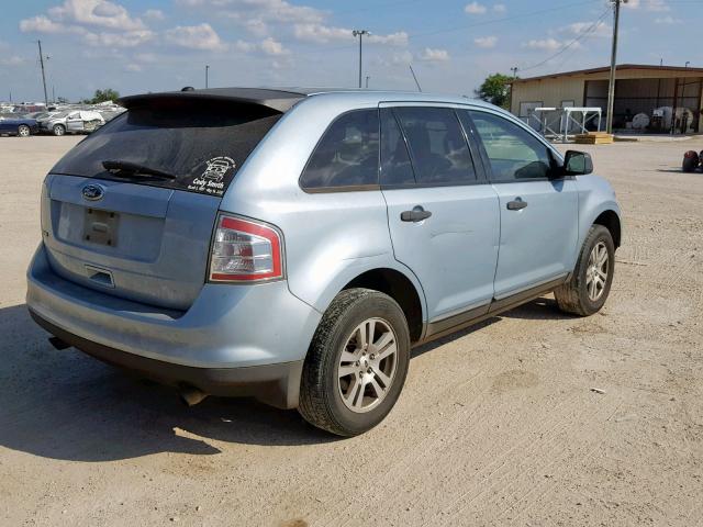 2FMDK36C78BA78988 - 2008 FORD EDGE SE BLUE photo 4