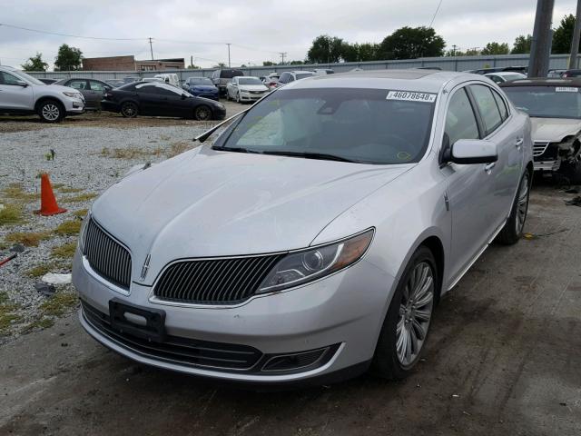 1LNHL9DK0FG607568 - 2015 LINCOLN MKS GRAY photo 2