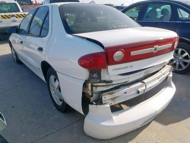 1G1JF52F337125970 - 2003 CHEVROLET CAVALIER L WHITE photo 3